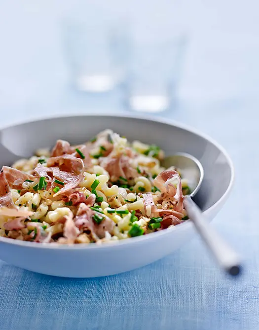 coquillettesRisottoHuileTruffeJamboncru