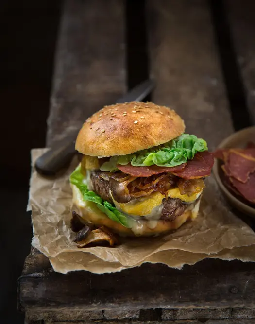 burger reblochon jambon cru Aoste