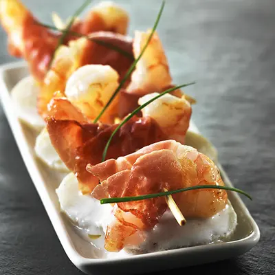 brochettesGambasJamboncruAostePatatesdouces