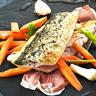 filetBarPoeleCarottesBarigouleJambonBayonne