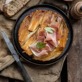 Tatin d’endive au Jambon cru Aoste
