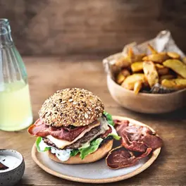 Smash Burger jambon cru raclette